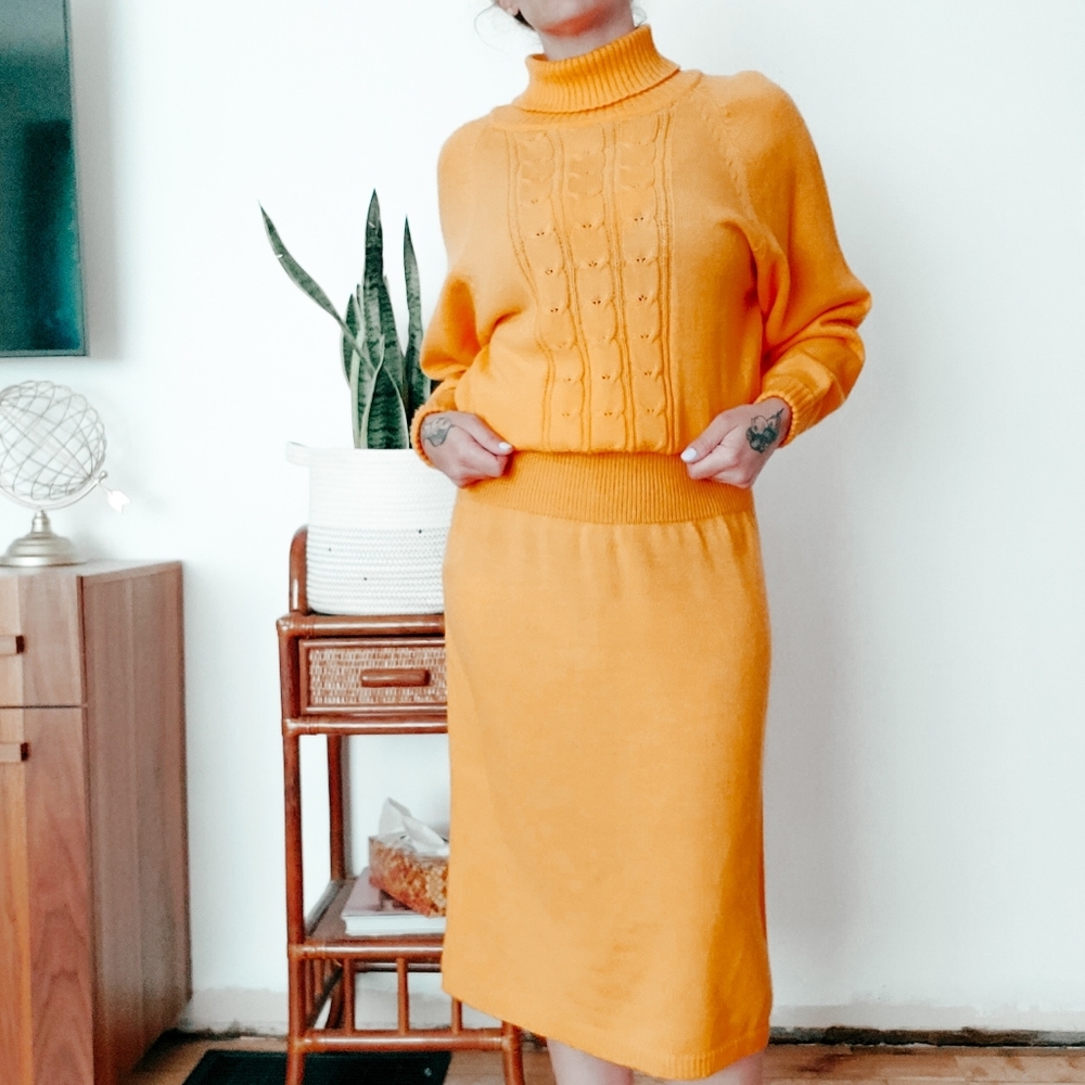 Vintage Jessica turtleneck sweater dress